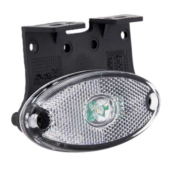 Lampada di posizione laterale lampada a sospensione bianca + staffa angolare LED
