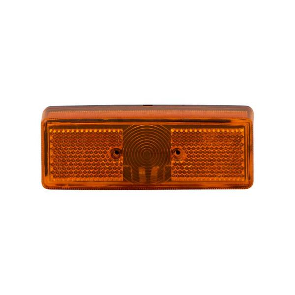Lampada da superficie rettangolare arancione