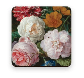 Sottobicchiere di fiori d'eme 9,5x9,5 cm