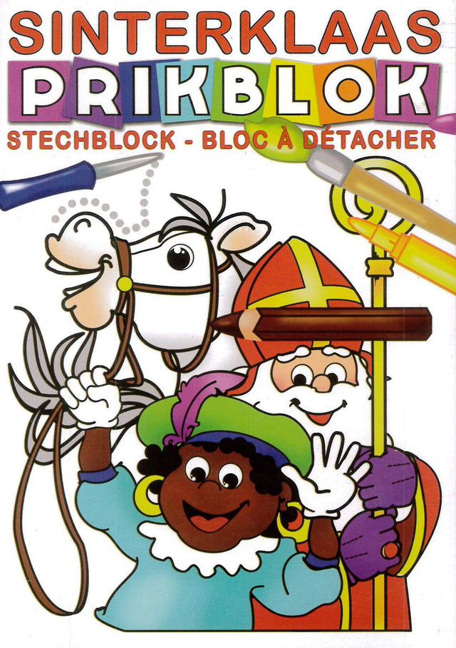 Blocco perni Sinterklaas con ago e cuscino per puntura.