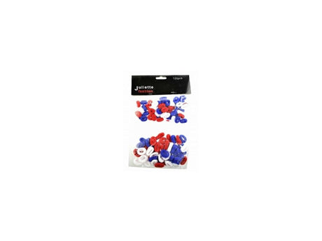 Borsa elastici per capelli da 120 pezzi colori assortiti