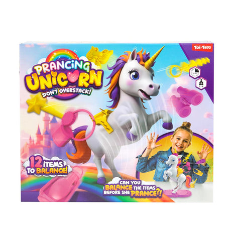 Gioco Toi-toys controtendenza unicorno con sella + 12 bagagli