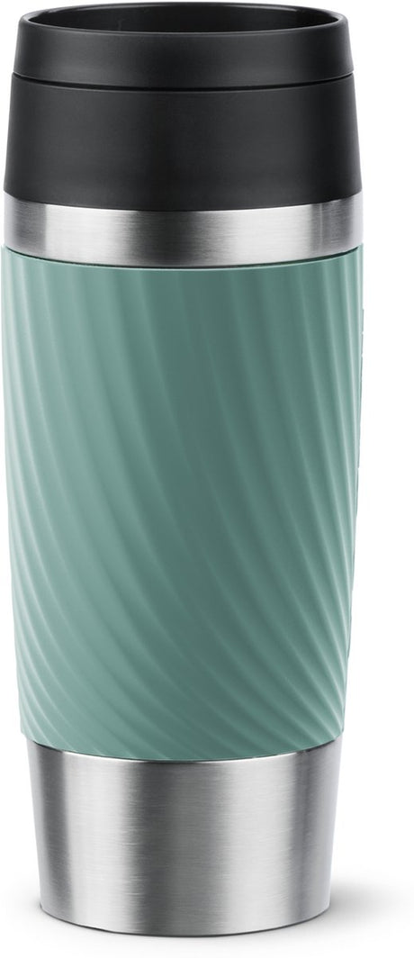 Tazza da viaggio Tefal classic twist n2024310 - bottiglia thermos - 360 ml - verde - isolante - a tenuta stagna