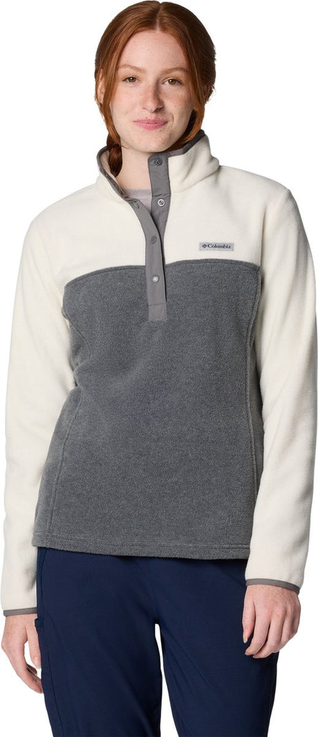 Gilet da esterno Columbia benton springs™ 1 2 snap pull over ii da donna - grigio