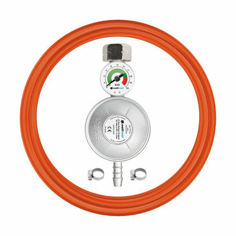 Cellfast 52-506 - regolatore di pressione - propano-butano - 2m - valvola di sicurezza