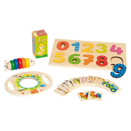 Set regalo in legno Goki - 5 pezzi.