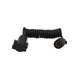 Cavo a spirale 7 pin. spina + 7 pin. ciabatta