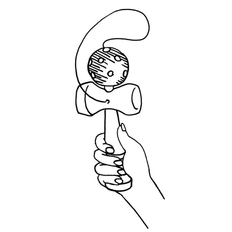 Goki kendama rosso. 17cm. 4+