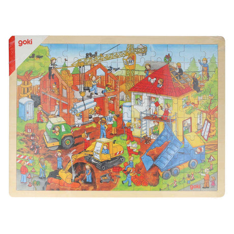 Puzzle Goki, cantiere. 96 parti. 3+