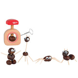 Trapano e schiaccianoci di castagne Goki. 10cm. 3+