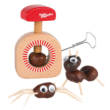 Trapano e schiaccianoci di castagne Goki. 10cm. 3+