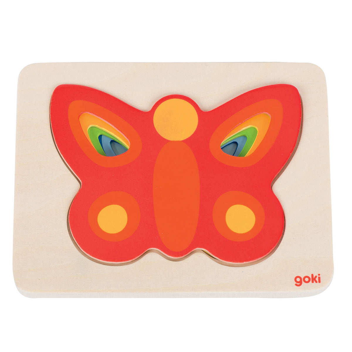 Goki puzzle a strati farfalla, 5 strati