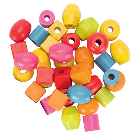 Set di perline di legno Goki, 45 pz.