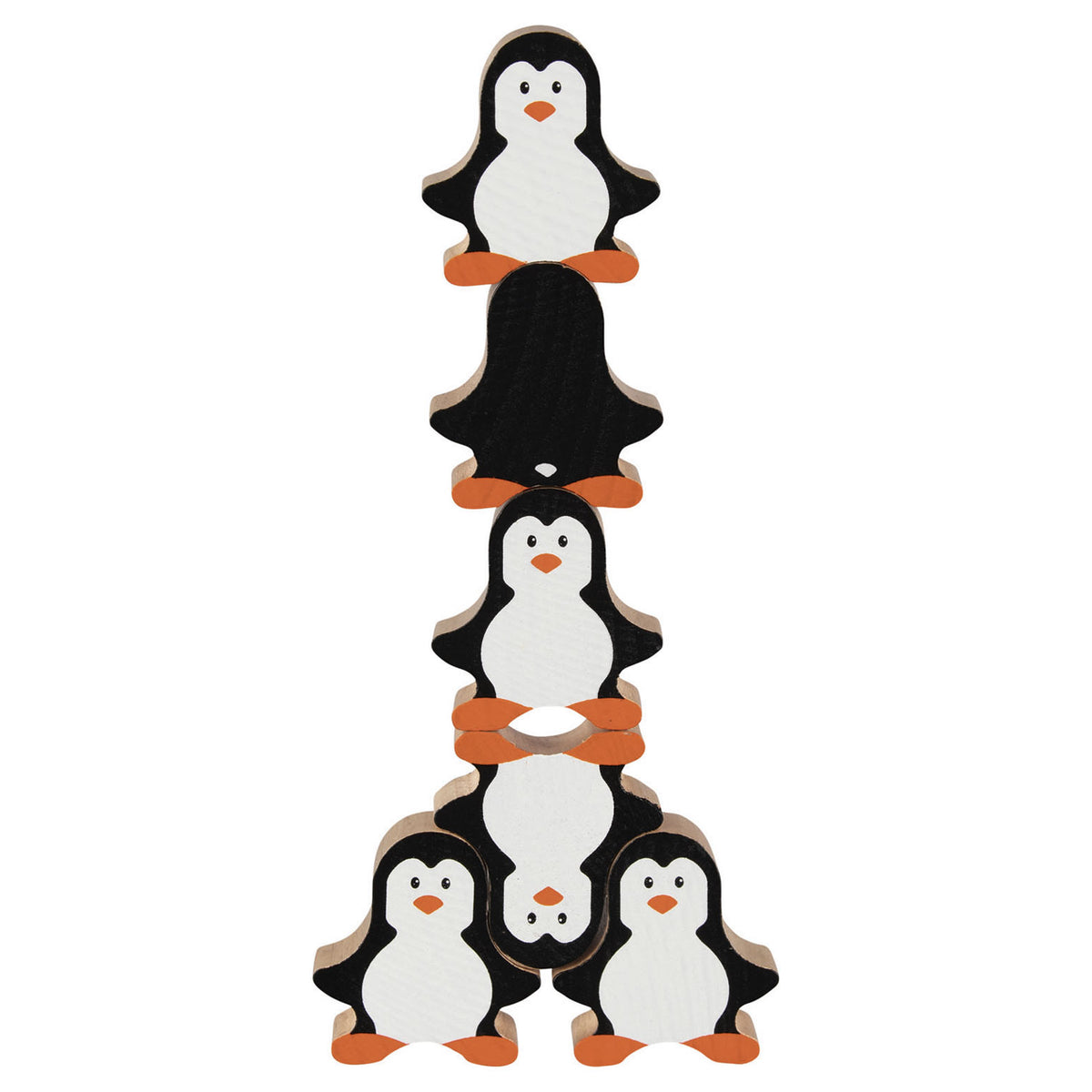 Pinguino gioco impilabile in legno Goki