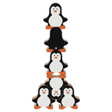 Pinguino gioco impilabile in legno Goki