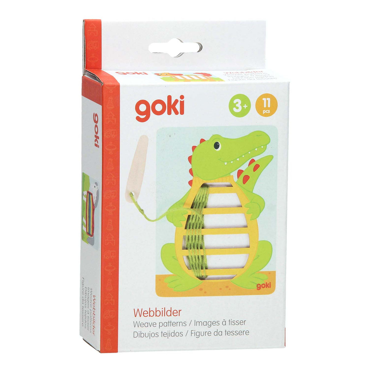 Puzzle di intreccio in legno Goki, 3 pz.