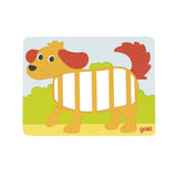 Puzzle di intreccio in legno Goki, 3 pz.