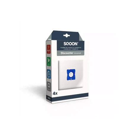 Sqoon sacchetto per aspirapolvere discount, scatola da 4 pezzi