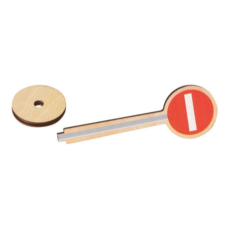Set da gioco con segnaletica stradale Goki - giocattoli educativi in ​​legno 40 pezzi.