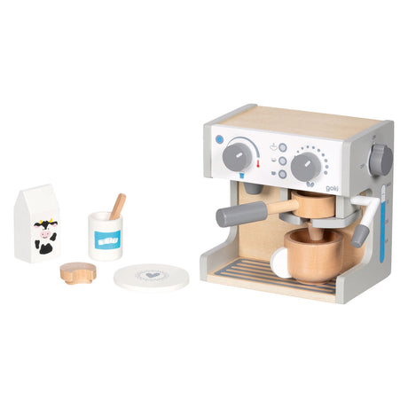 Macchina per caffè e tè Goki in legno - 16 pezzi.