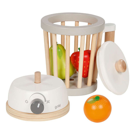 Goki Wooden Blender con frutta, 7dlg.