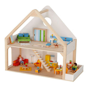 Goki Wooden Dollhouse con 2 piani