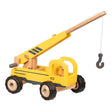 Veicolo in legno Goki: gru mobile 28x16,7x15,6cm, con pneumatici in gomma, 3+