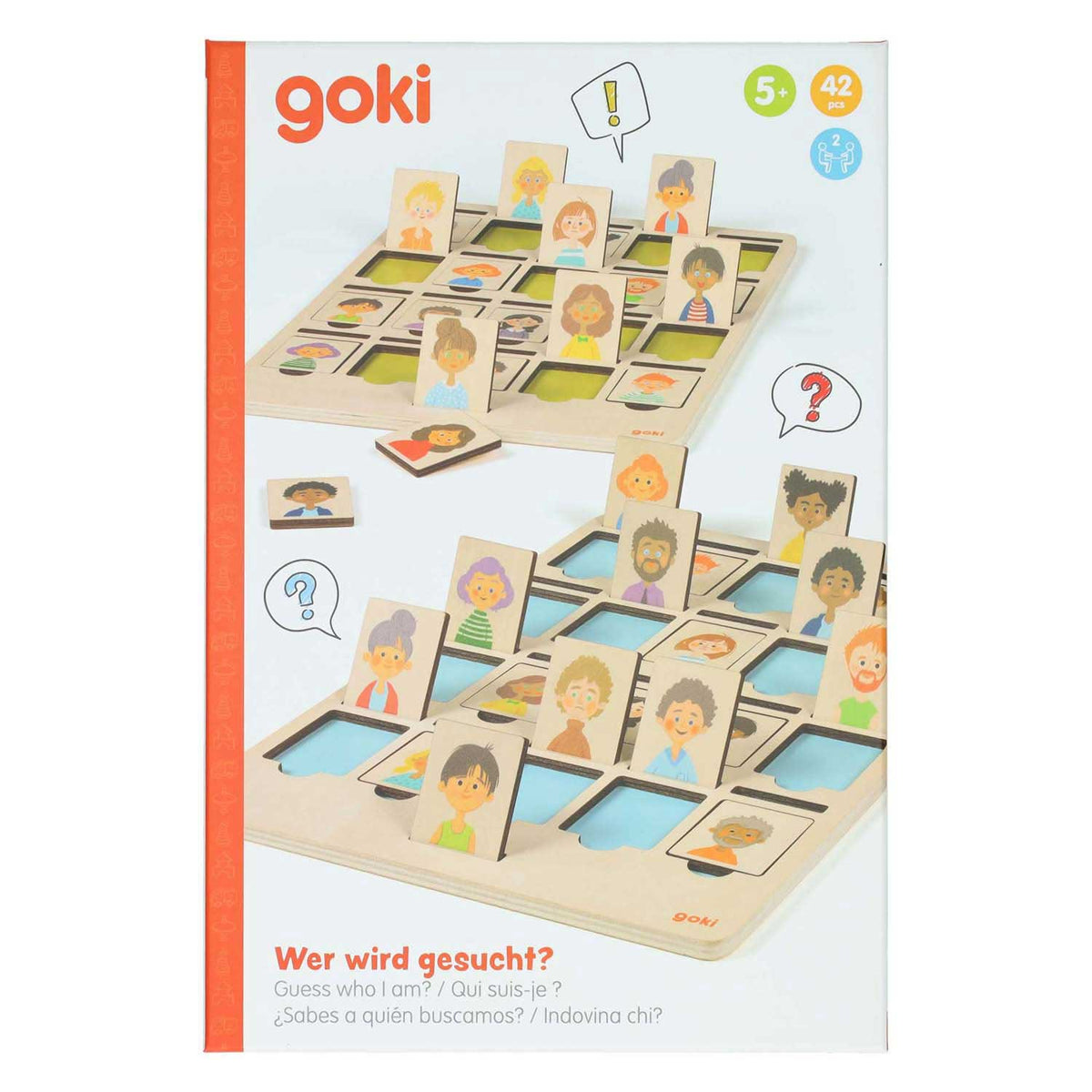 Goki indovina chi sono? 42 pezzi. 20x30x0,7 centimetri.