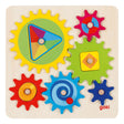 Gioco di ingranaggi Goki, 10 pezzi, legno, 2+