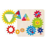 Gioco di ingranaggi Goki, 10 pezzi, legno, 2+