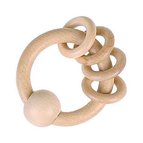 Anello Goki touch con 4 anelli, legno naturale