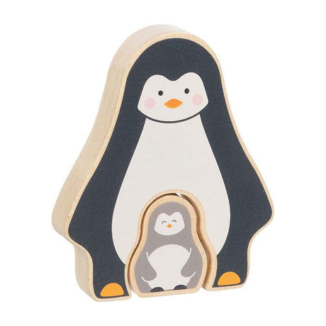 Goki Wooden puzzle in piedi pinguint, 2st.