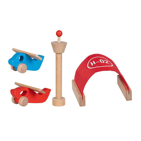 Set gioco Goki road sharing aeroporto con accessori - 26 pz.