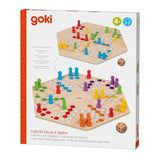 Gioco ludo in legno Goki - classico gioco da tavolo per 6 giocatori.