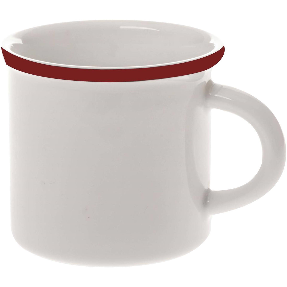Palmer tazza retrò 30cl bordo rosso 6 pz