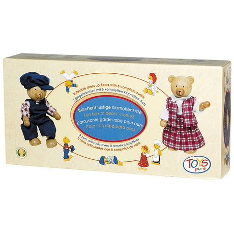 Bambole dell'orso della casa delle bambole Goki + vestiti