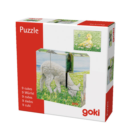 Fattoria puzzle in blocchi di legno Goki