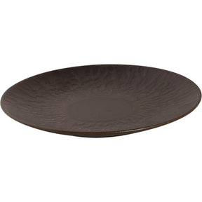 Piatto Palmer rugginen 21 cm coupé marrone scatola da 6 pezzi