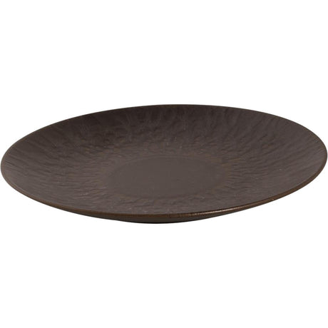 Piatto Palmer rugginen 21 cm coupé marrone scatola da 6 pezzi