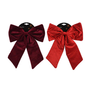 Decoris fiocco rosso bordeaux 30x35cm 2 assortiti