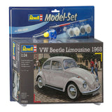 Set di modellini Revell - Volkswagen Beetle Limousine 68 - incl. colori base della vernice