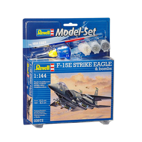 Revell model set f-15e strike eagle - incl. colori base della vernice