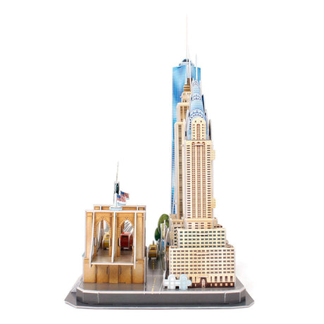 Revell kit di costruzione puzzle 3D - Skyline di New York 123 pezzi.