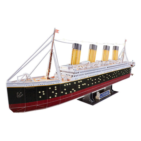 Revell kit di costruzione puzzle 3D - RMS Titanic LED Edition 266 pezzi.