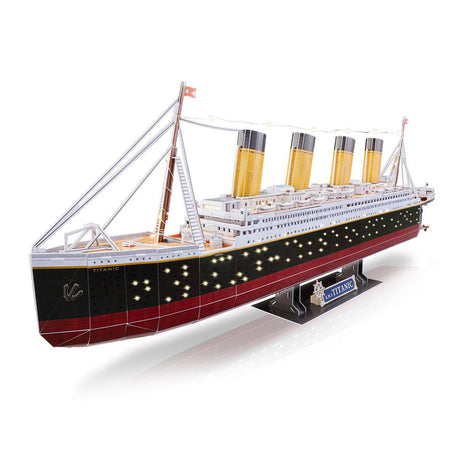 Revell kit di costruzione puzzle 3D - RMS Titanic LED Edition 266 pezzi.