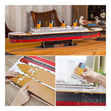Revell kit di costruzione puzzle 3D - RMS Titanic 113 pezzi.