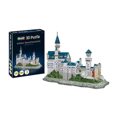 Revell Kit di costruzione puzzle 3D Castello di Neuschwanstein - 121 pezzi.