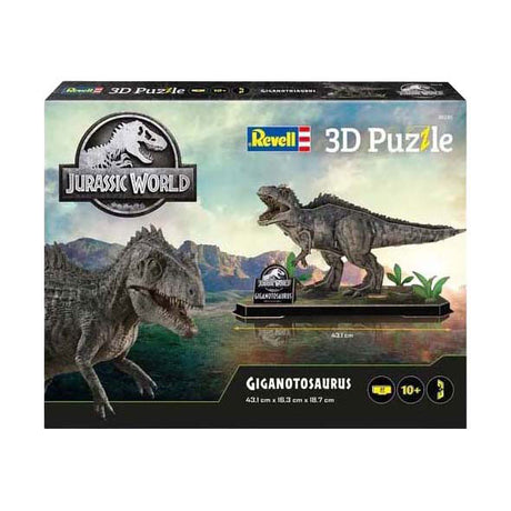 Revell kit di costruzione puzzle 3D Jurassic World - Giganotosaurus - 60 pezzi.