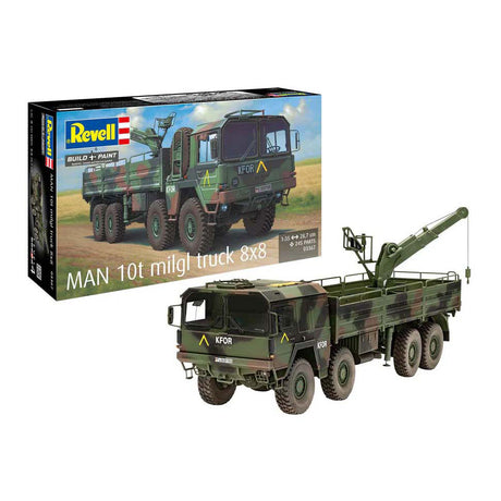 Kit modello Revell - camion man 10t milgl 8x8 1:35 - 245 pezzi.