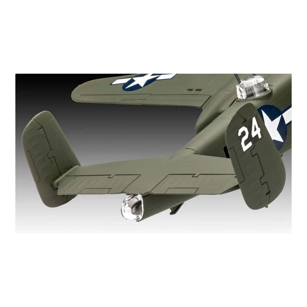 Revell kit di costruzione di modelli di veicoli militari - 03650 b-25 mitchell easy-click-system in plastica - 1:72 - modellismo